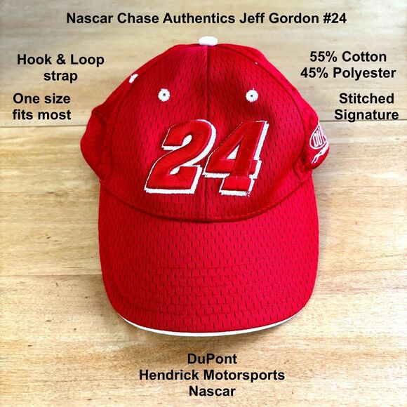 NASCAR Chase Authentics Jeff Gordon #24 Hat‎ Cap DuPont Hendrick Motorsports - Picture 1 of 8